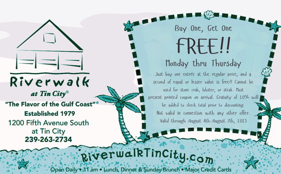 Riverwalk-At-Tin-City-Buy-One-Get-One-FREE! 