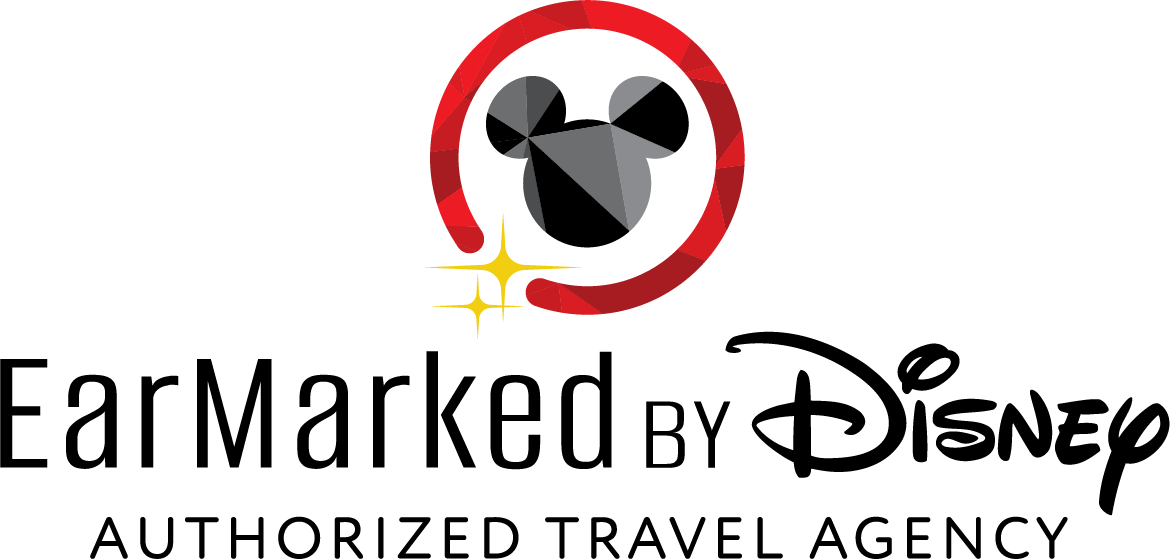 Disney EarMarked logo with a Mickey Mouse icon, red circular border, and the text