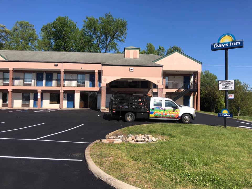 Days Inn newly paved parking