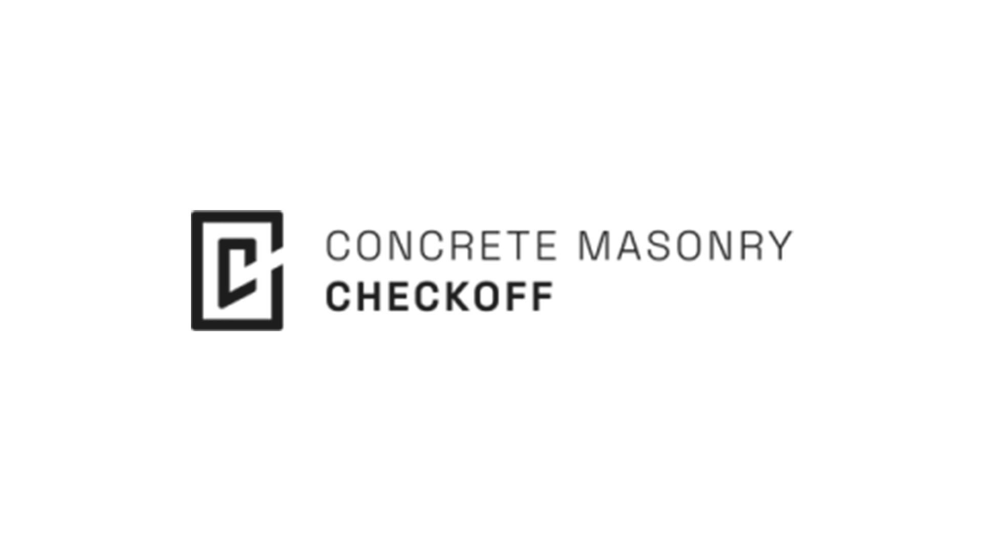 Concrete Masonry Checkoff

