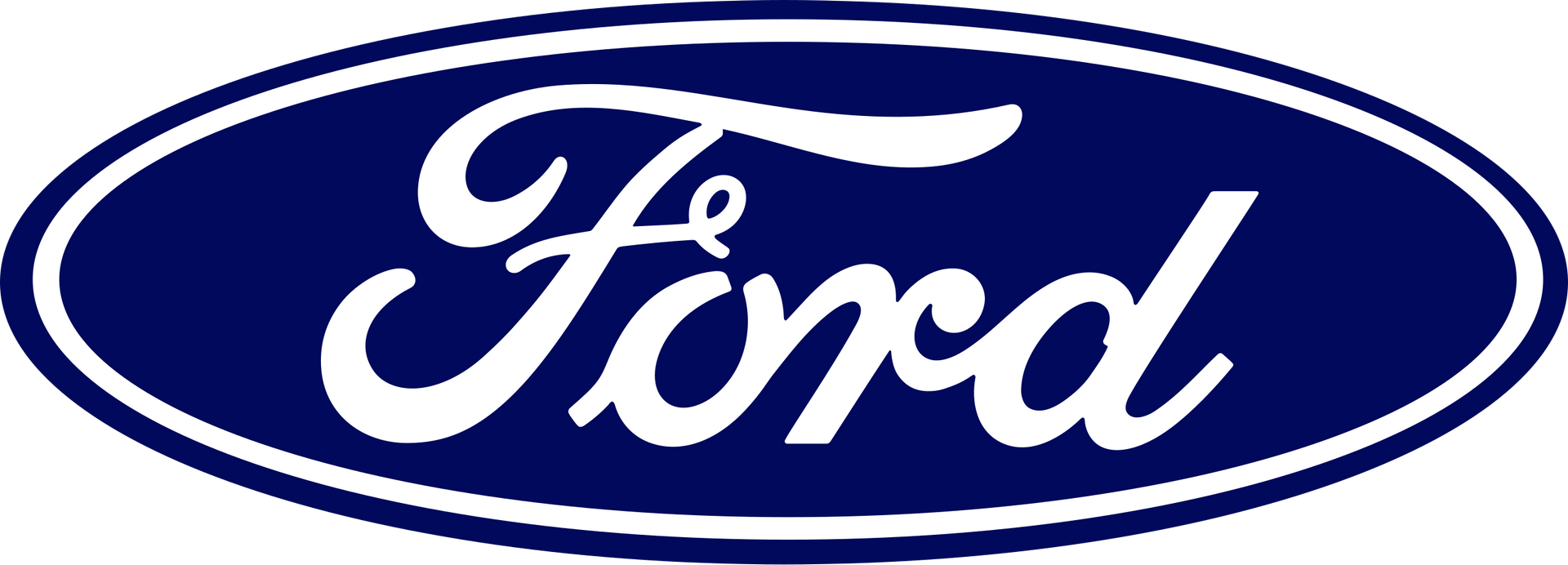 An orange sign with the word ford on it