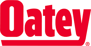 A red and white logo for a company called datey