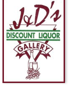 J & D's discount Liqour logo