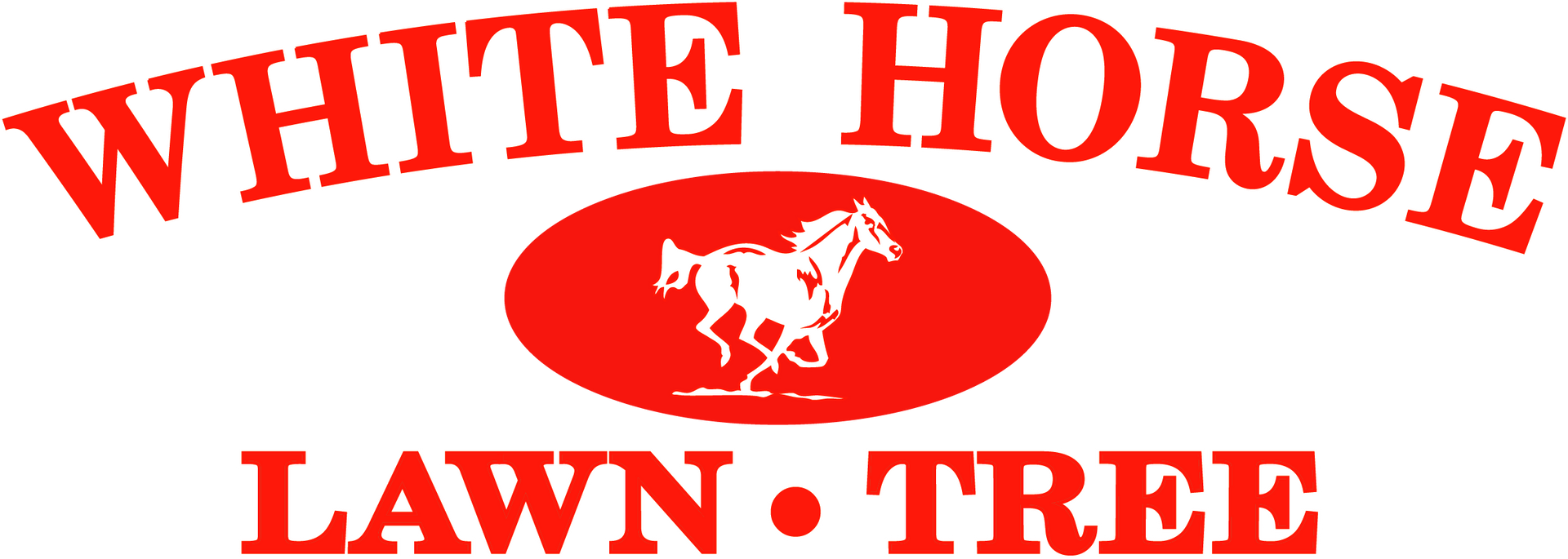 White Horse Lawn and Tree logo