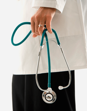 Woman Doctor holding a stethoscope