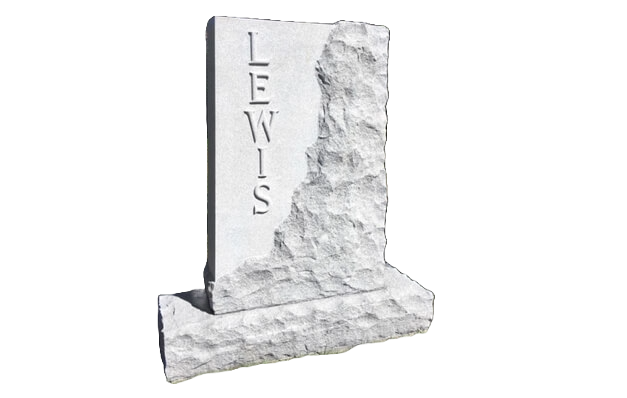 A gravestone with the name engrave on it