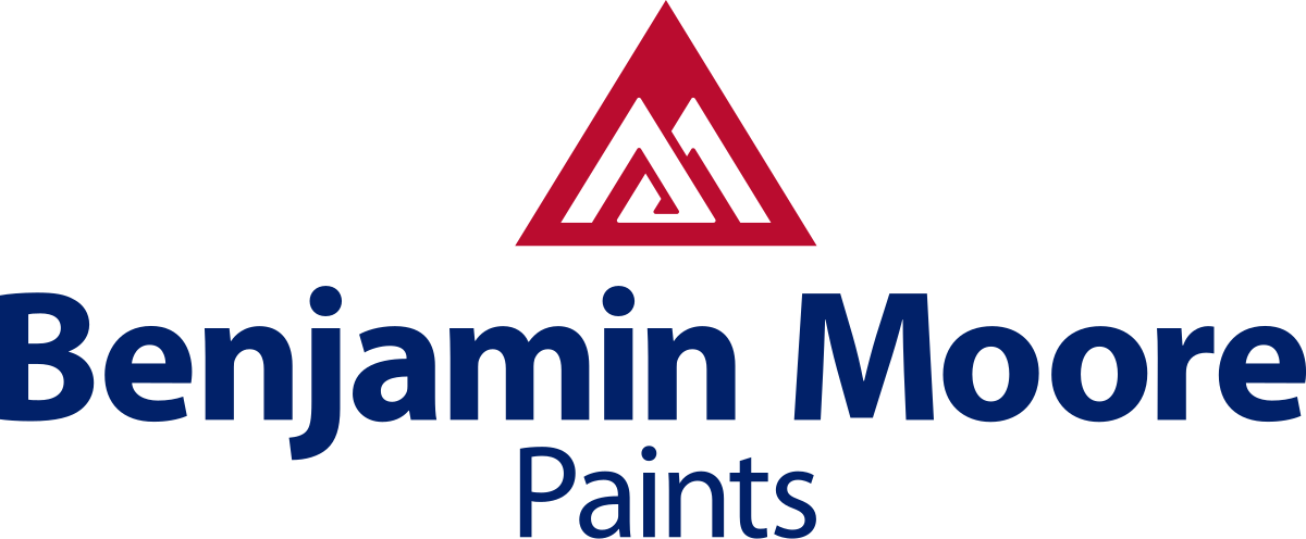 Benjamin Moore Paints logo: red triangle over the words