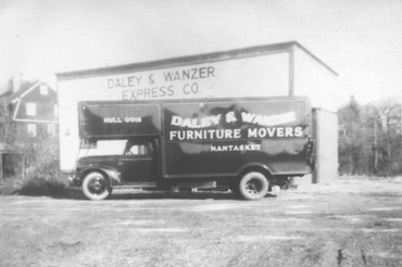 Vintage photo of Daley & Wanzer trucks