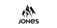 JONES logo with black mountain peaks above bold black text on a white background