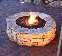 Fire pit and paver patio
