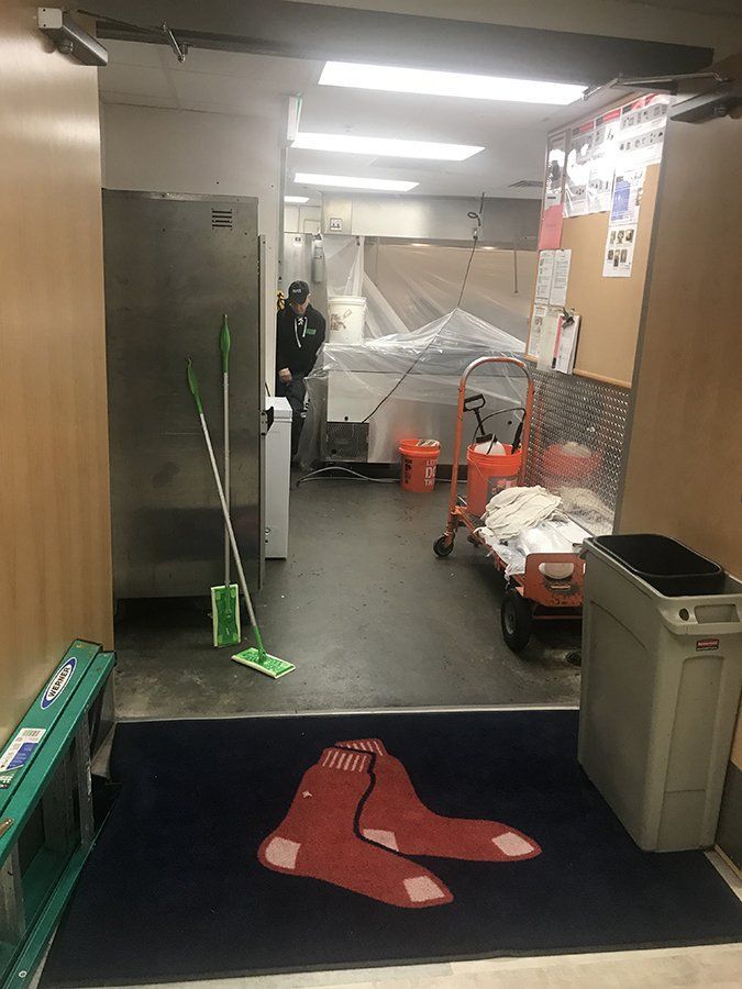 Commercial kitchen hood cleaning