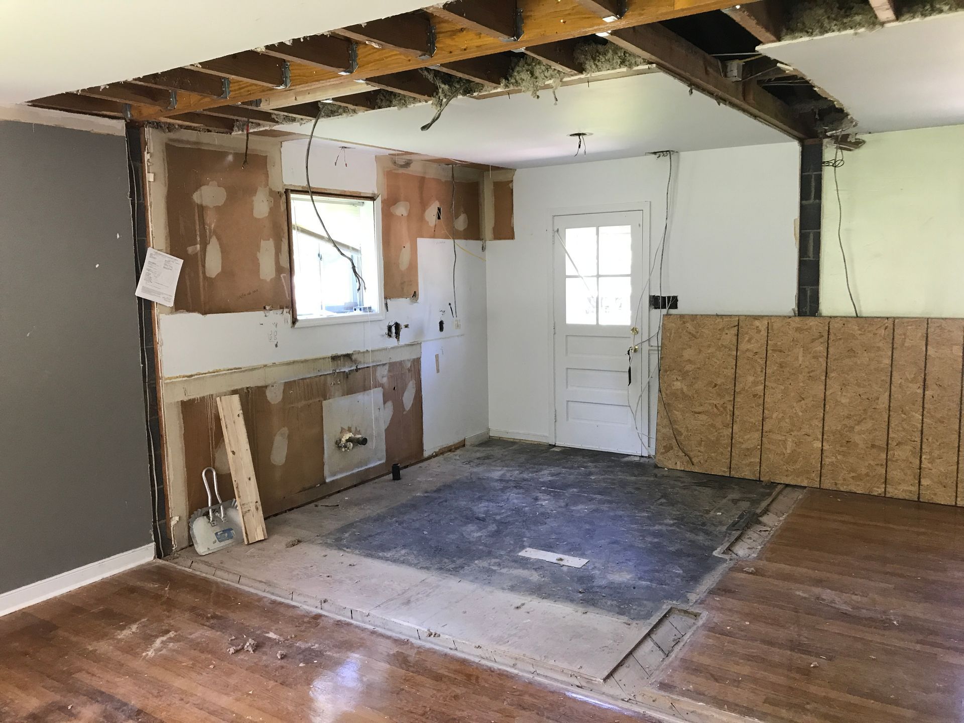 Kitchen remodeling in progress