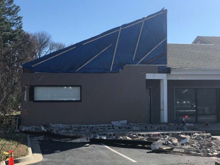 Wind damage restoration