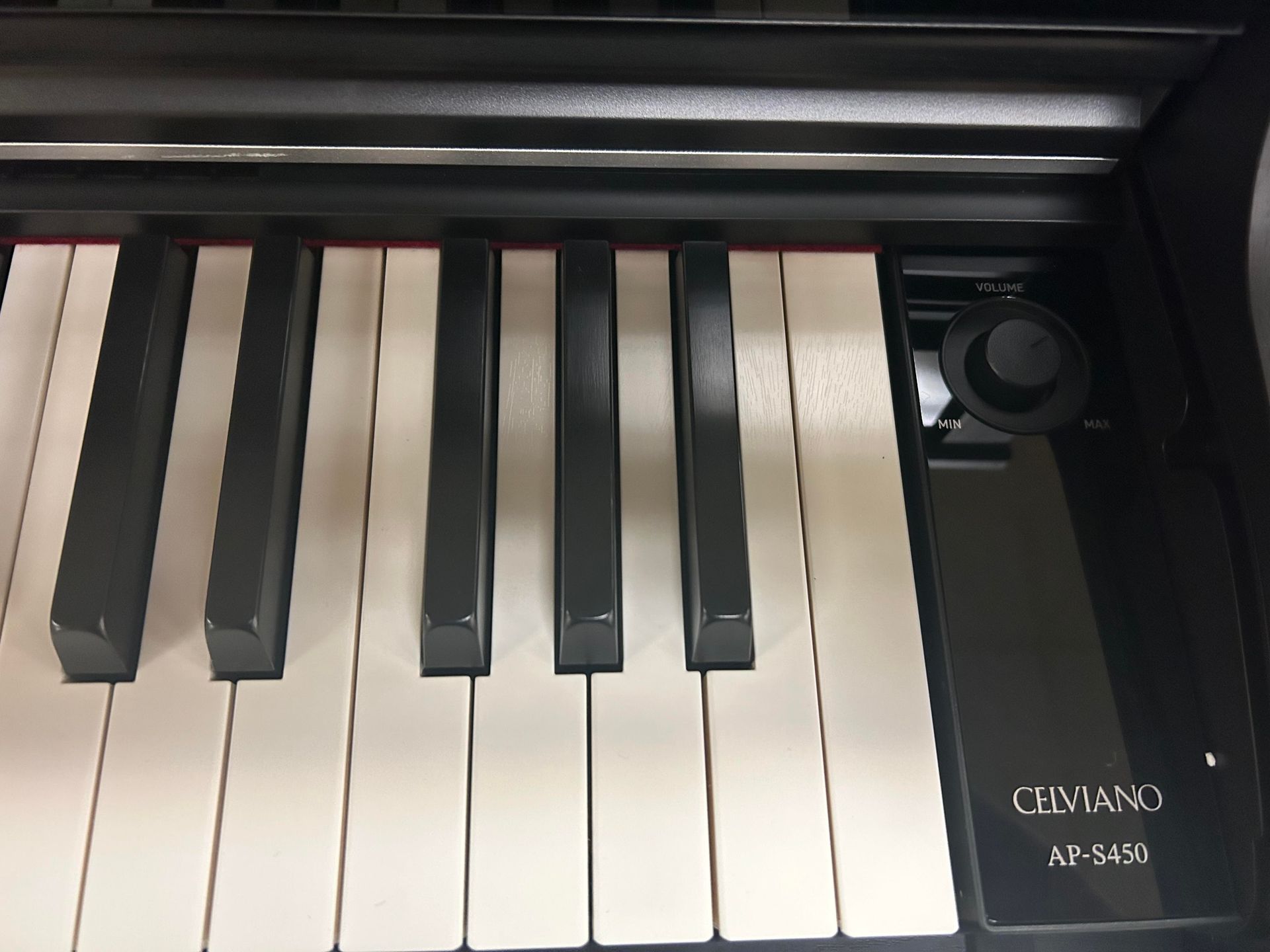 A close up of a keyboard with the word cervano on it