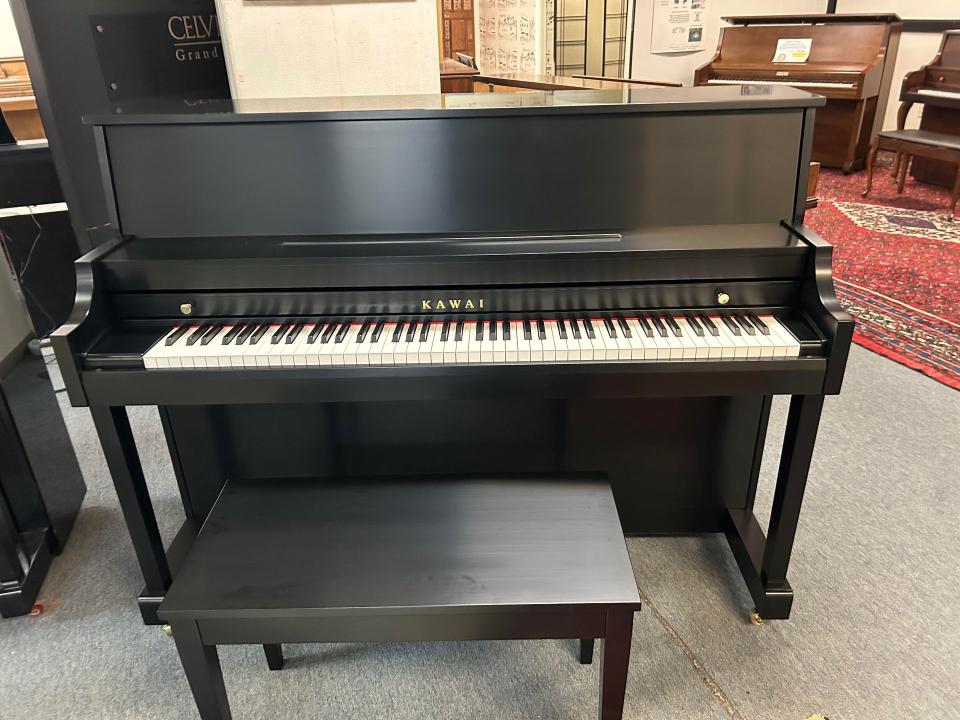 Kawai Upright Piano 506N front open