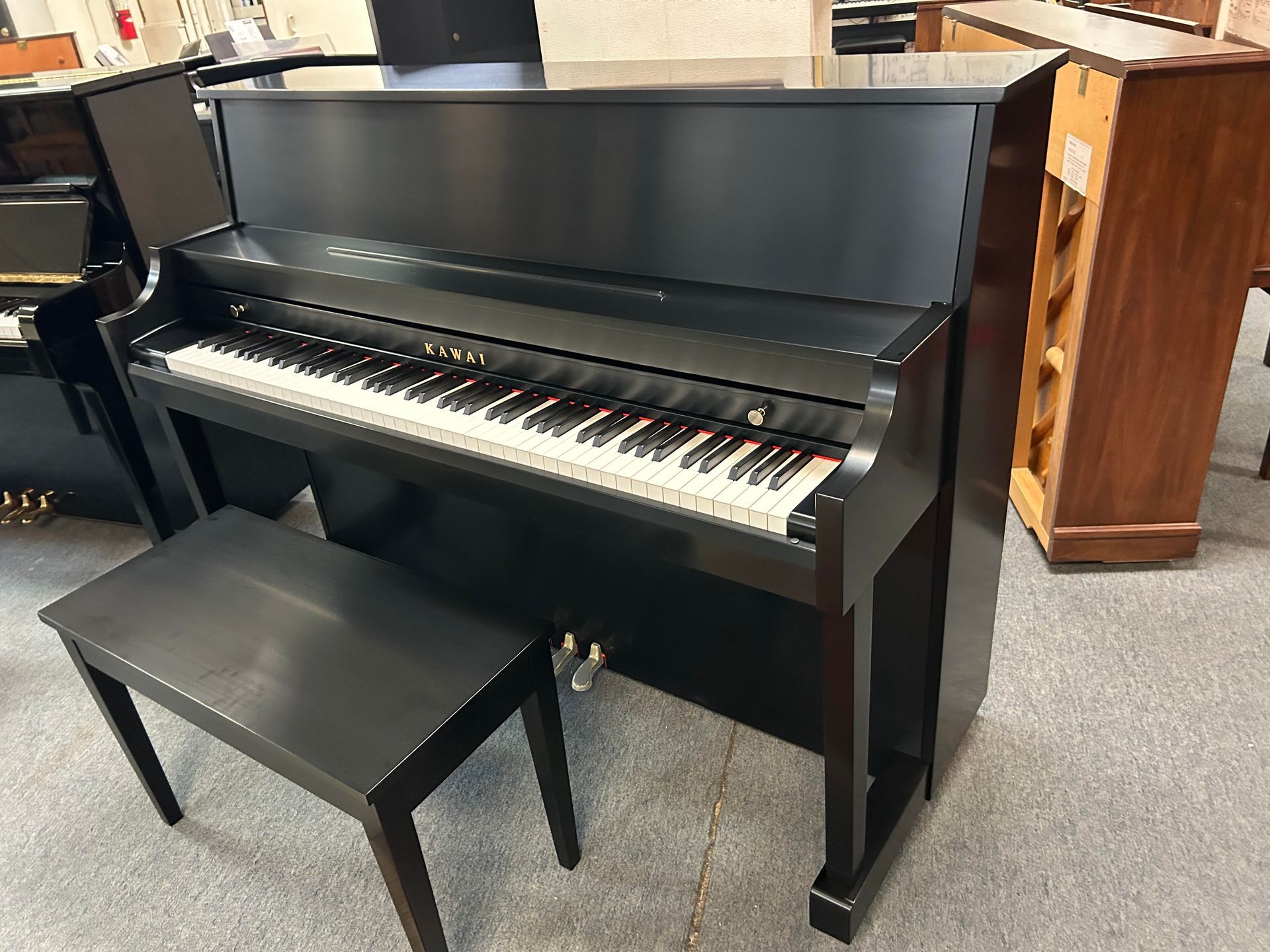 Kawai Upright Piano 506N side view right