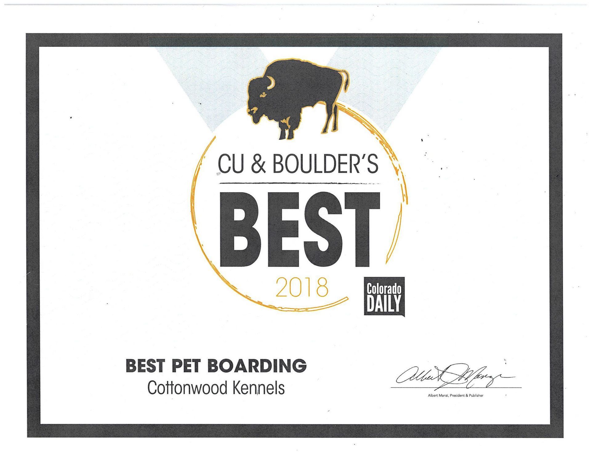 CU & Boulder's Best Winner 2018