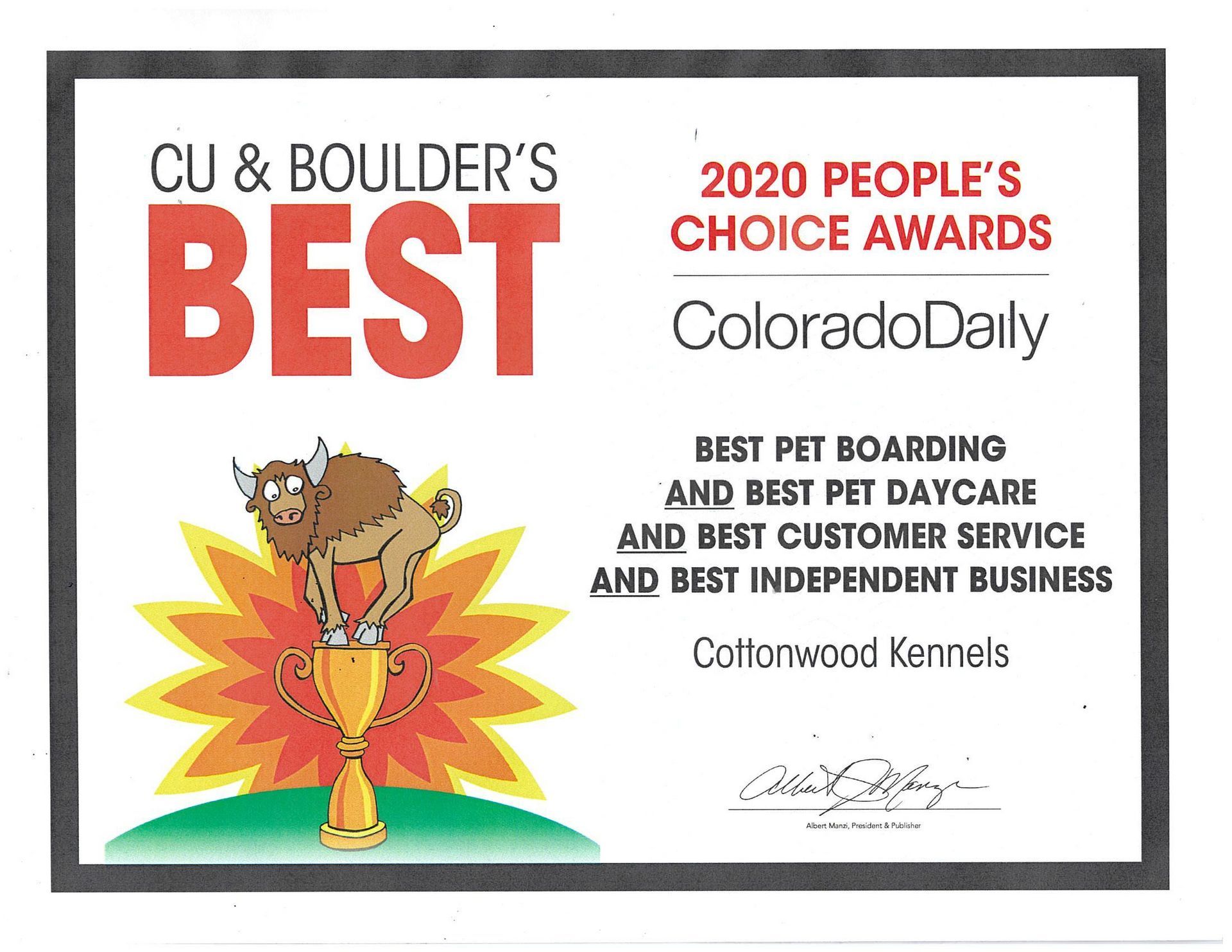 CU & Boulder's Best Winner 2020