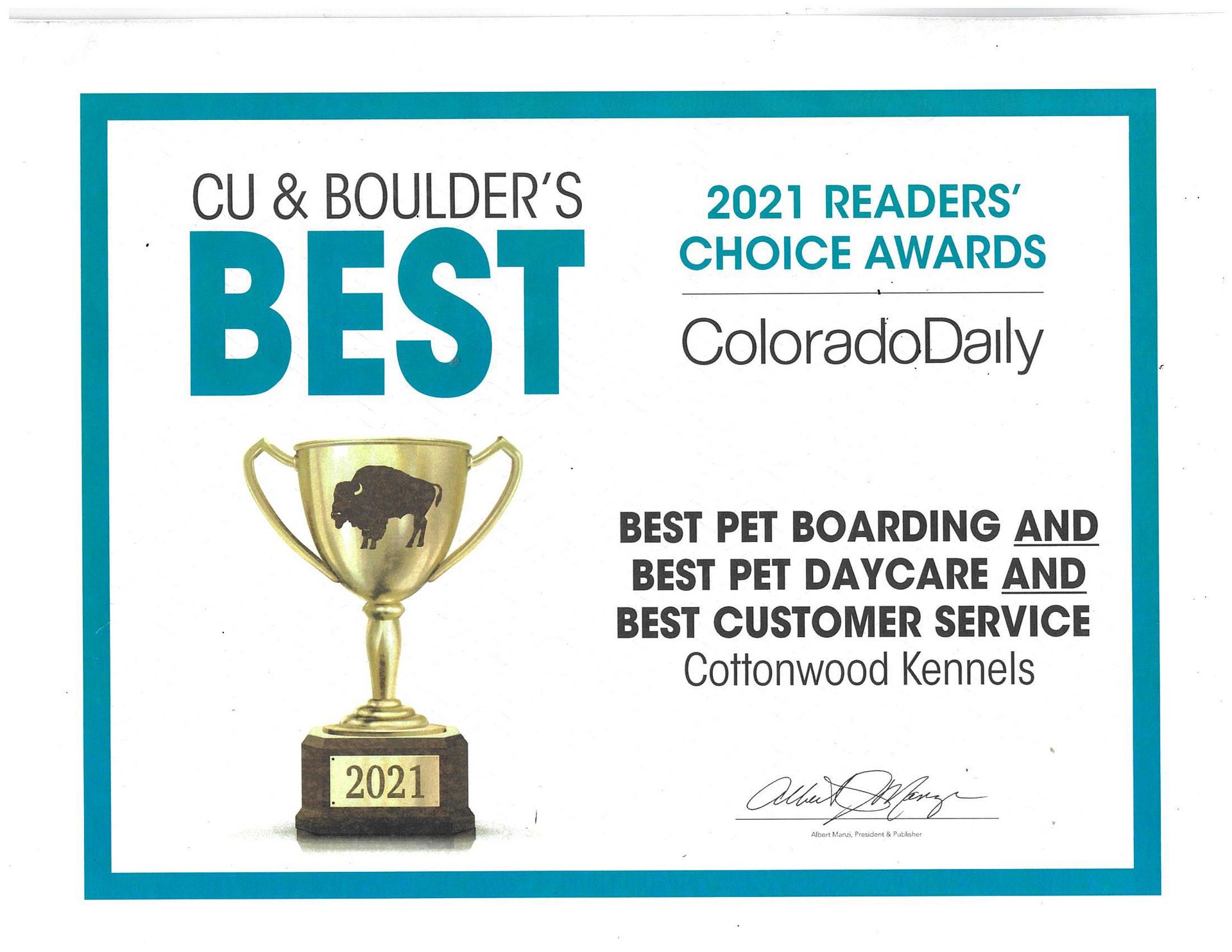 CU & Boulder's Best Winner 2021