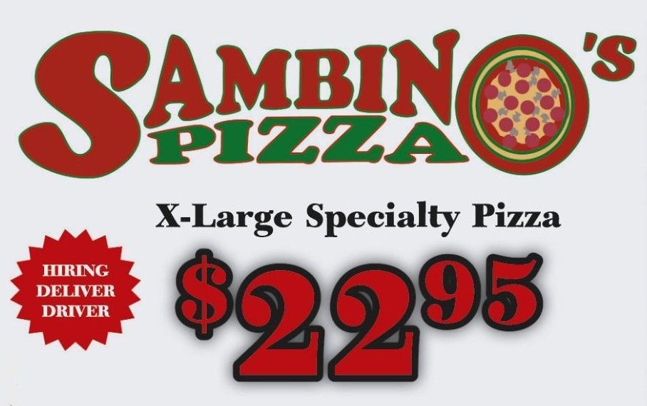Sambino's X Large Specialty Pizza Coupon