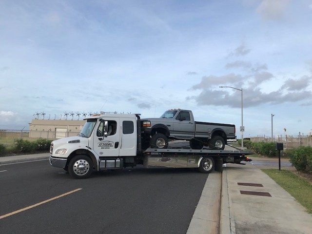 Flat bed towing