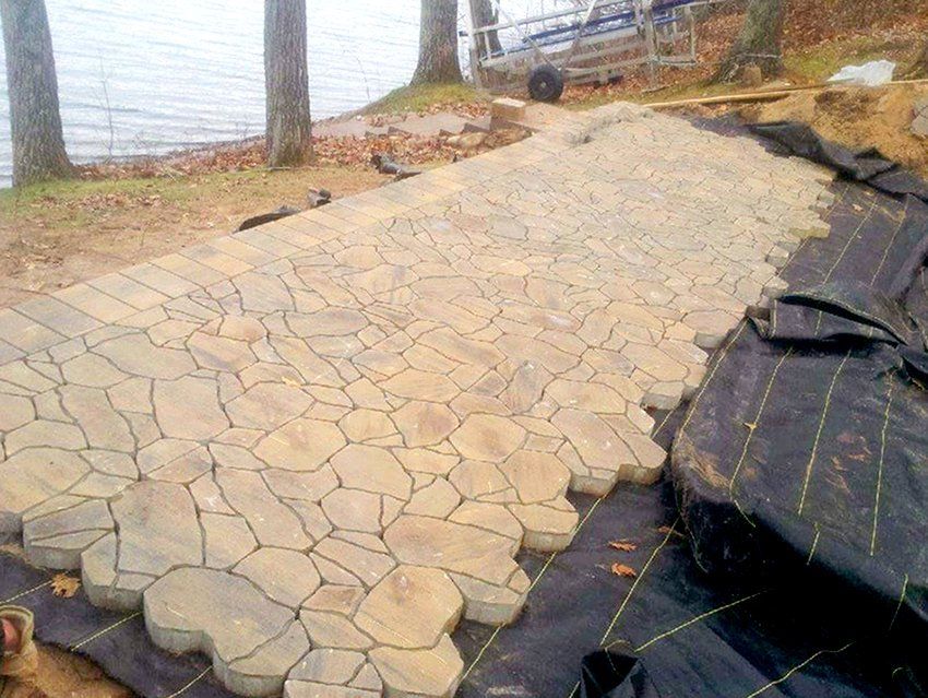 Patio installation