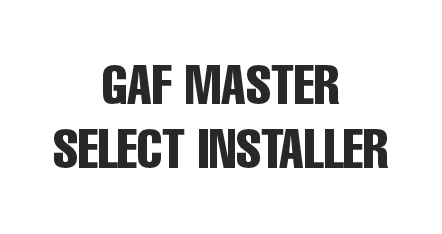 GAF Master Select Installer