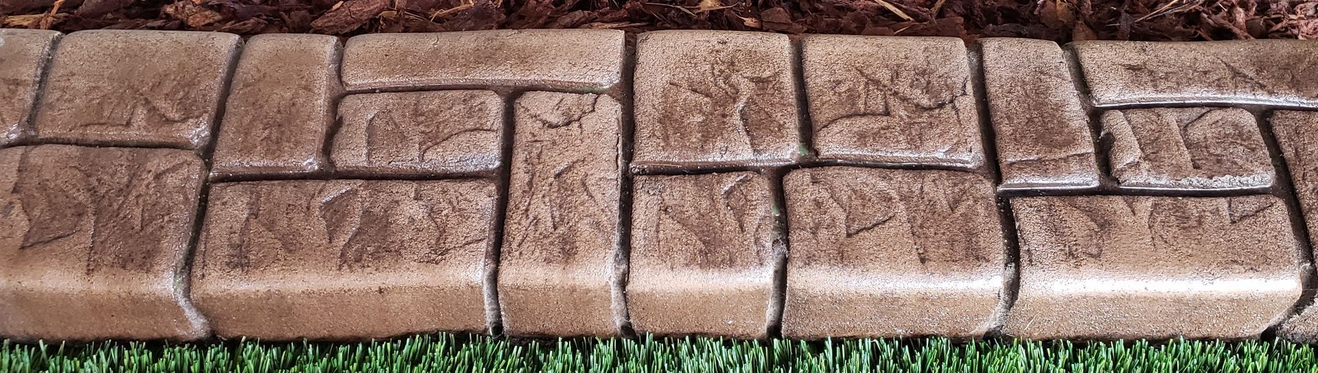 Ashlar slate curbing stamp