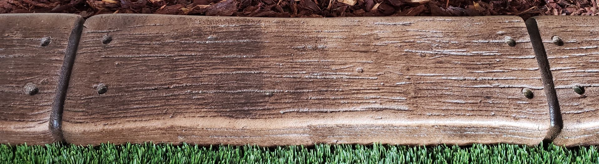 Woodgrain curbing stamp