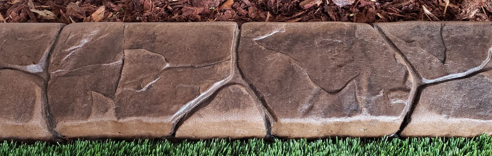 Random stone curbing stamp