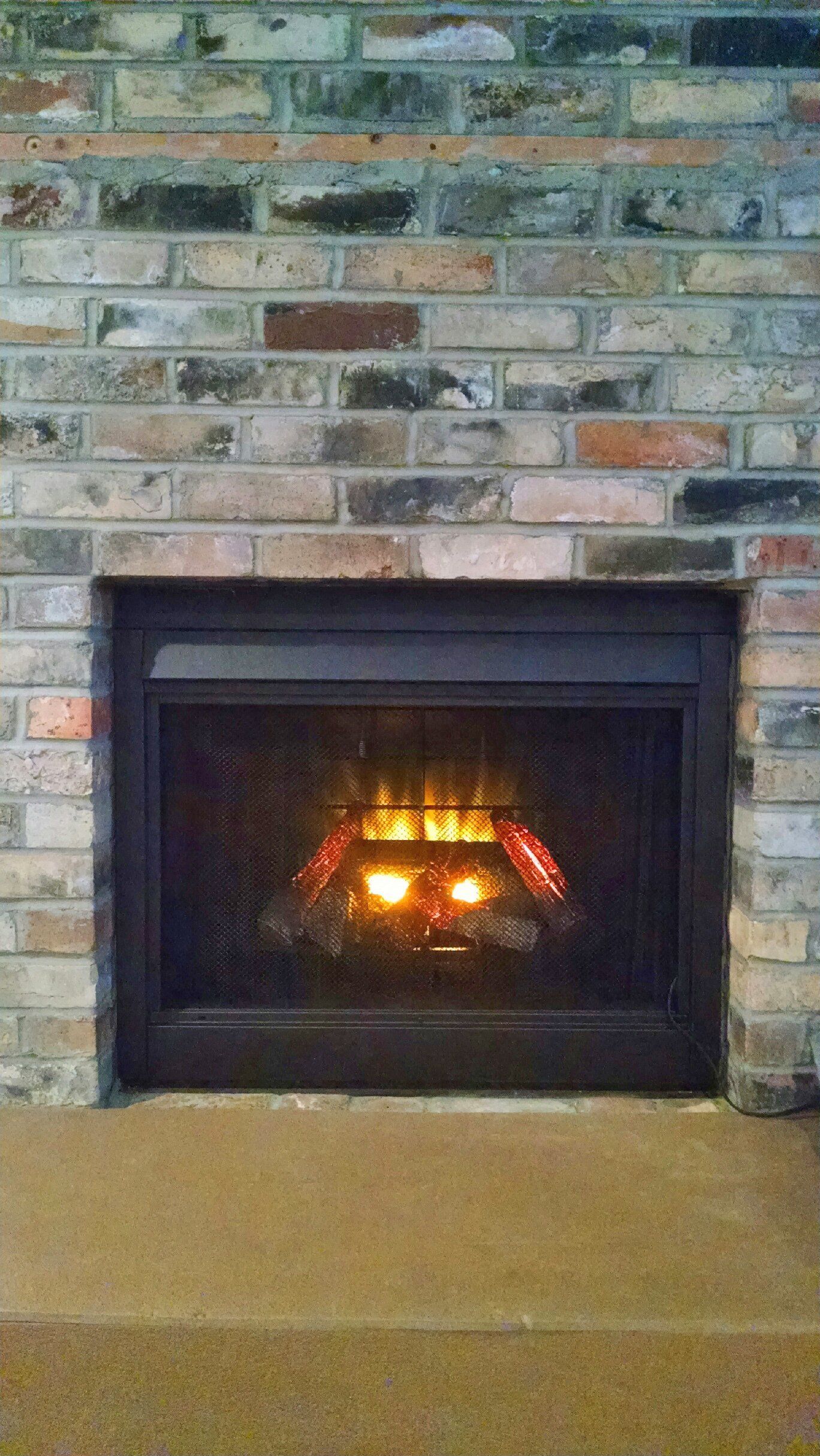 Clean fireplace