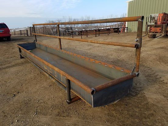 cattle feedlot with fence