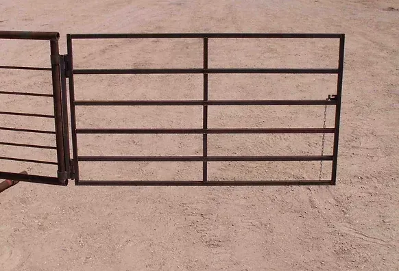 standing panel metal fence