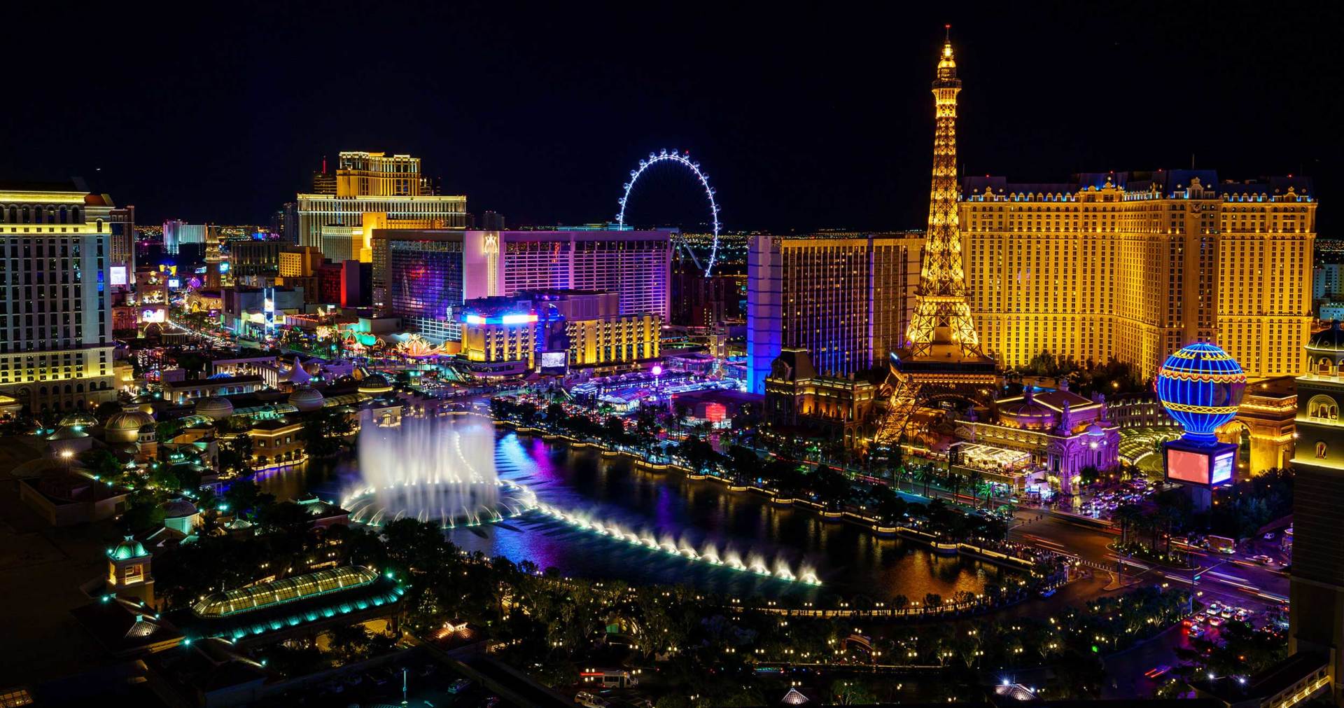 Night lights of Las Vegas