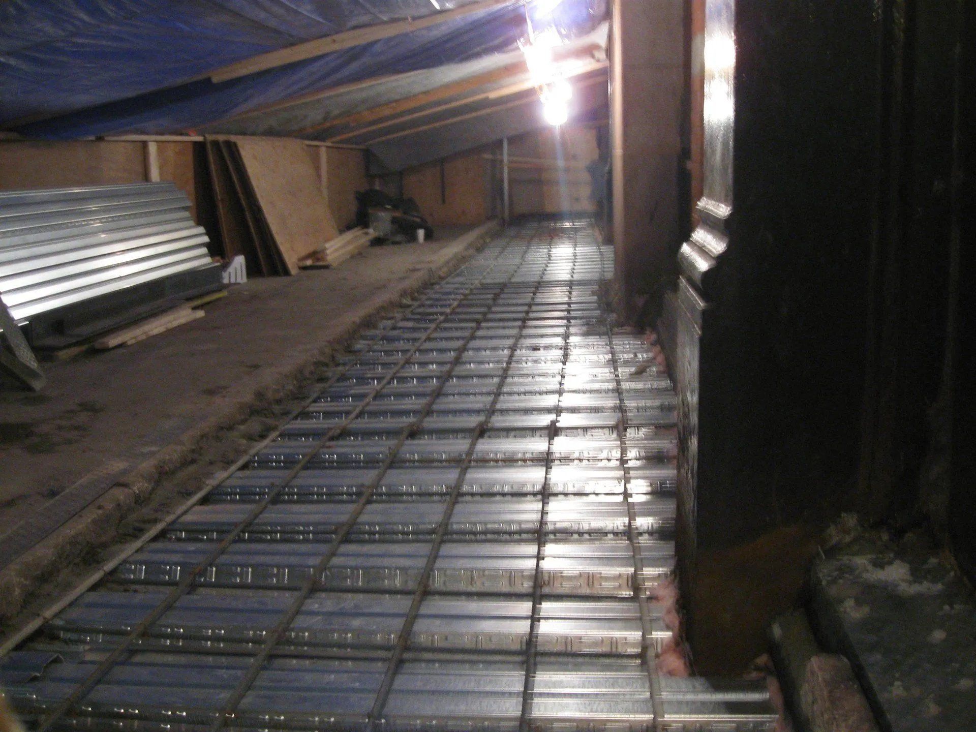 Sidewalk under repair