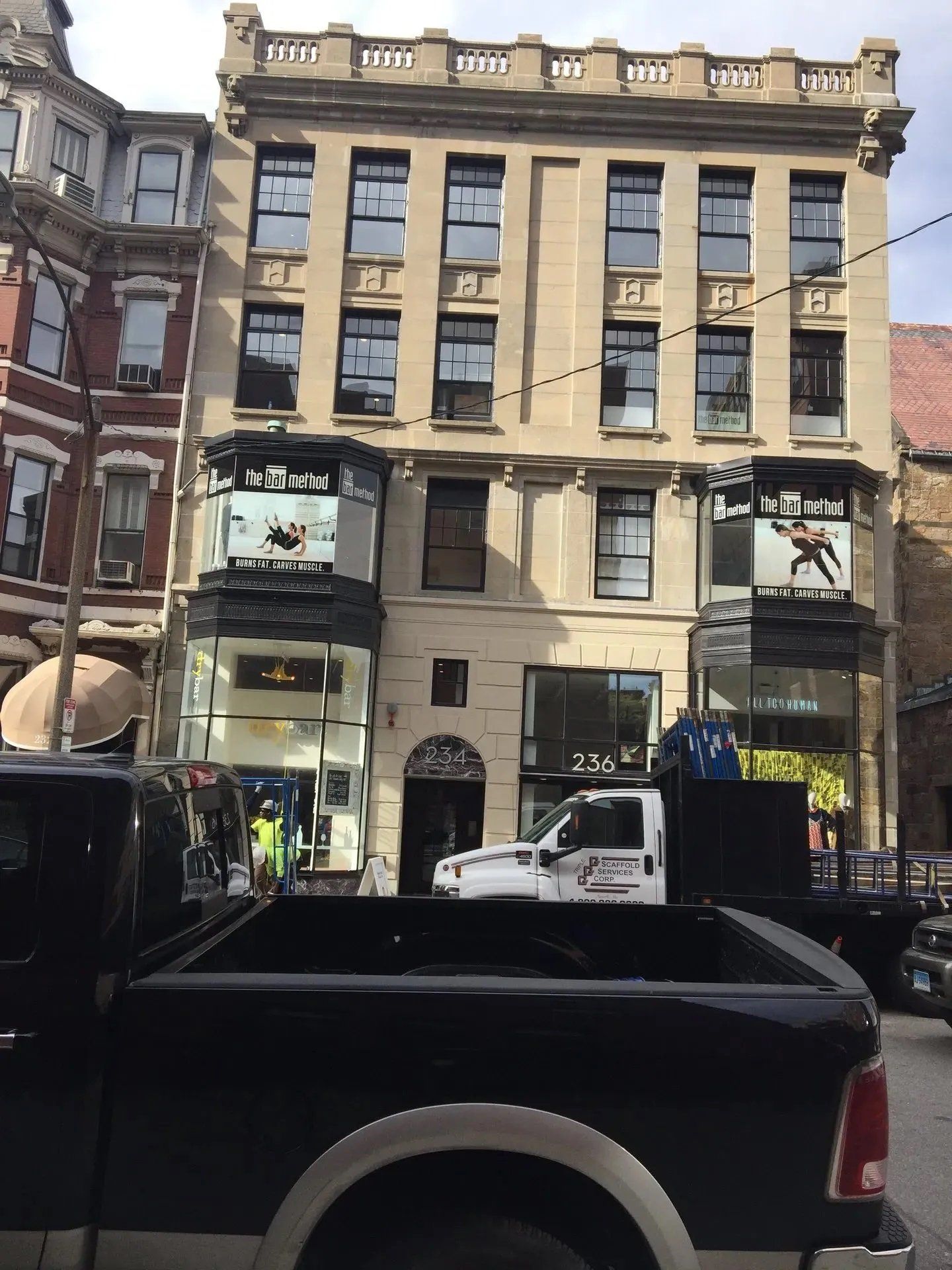 White commercial building