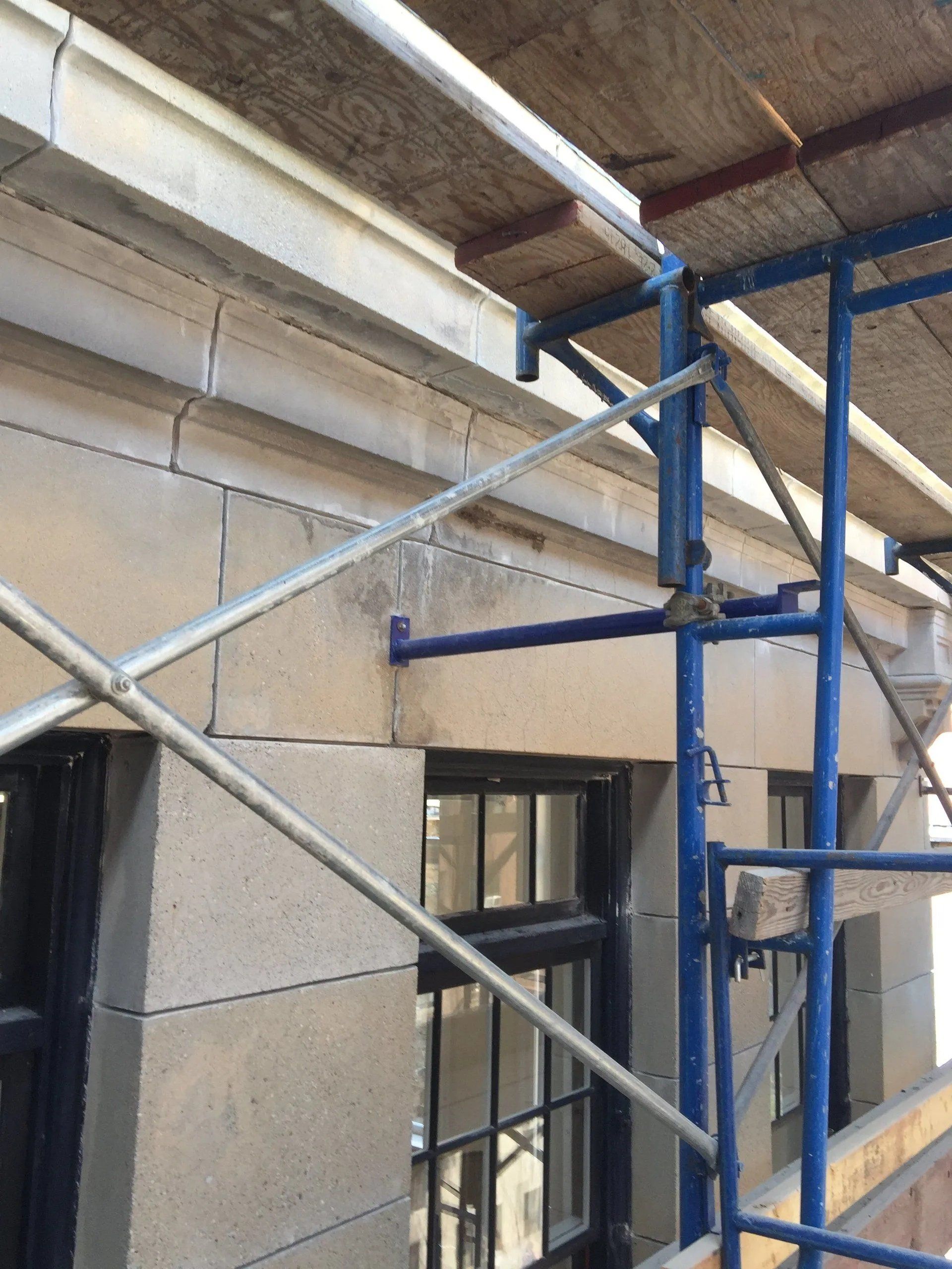 Commercial building wall