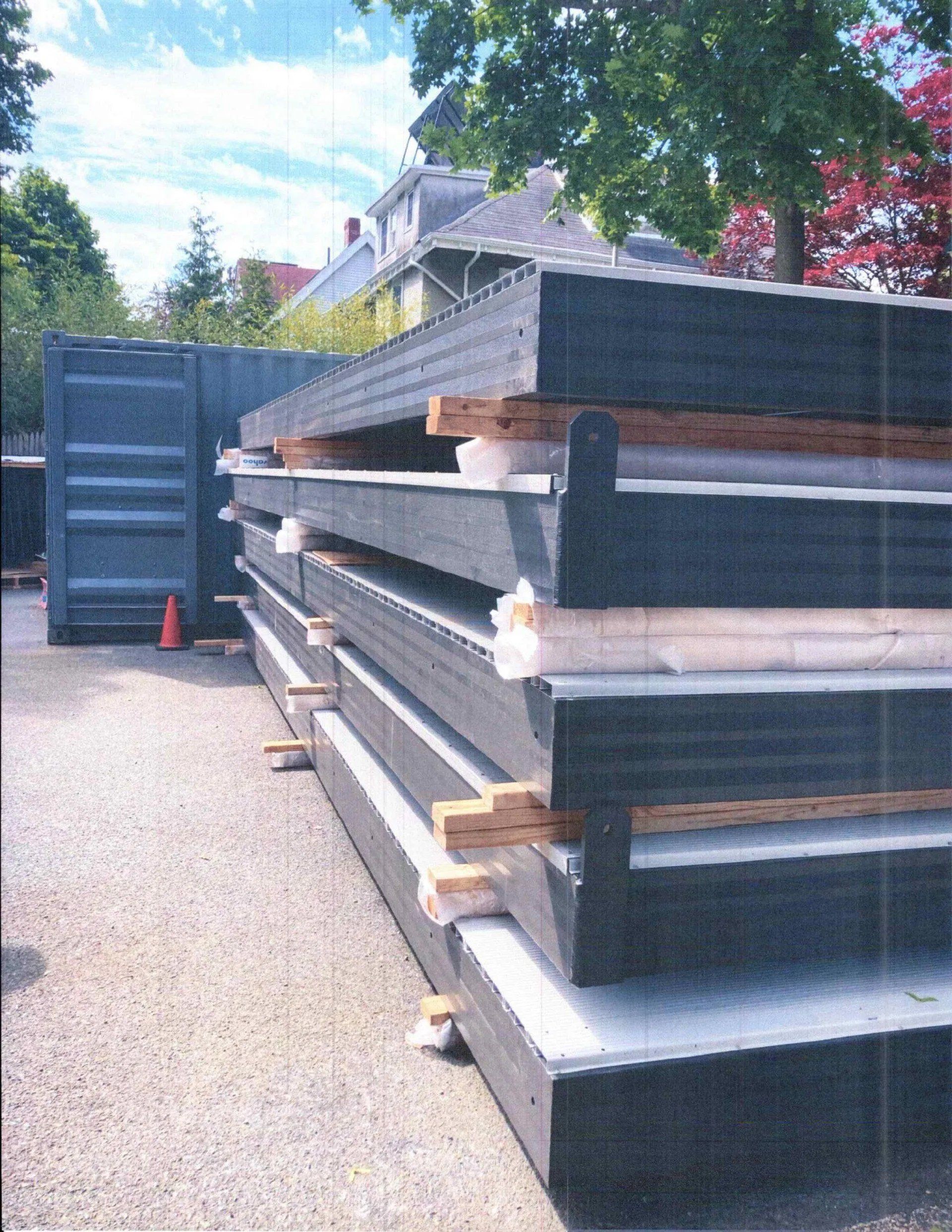 Balconies before installation