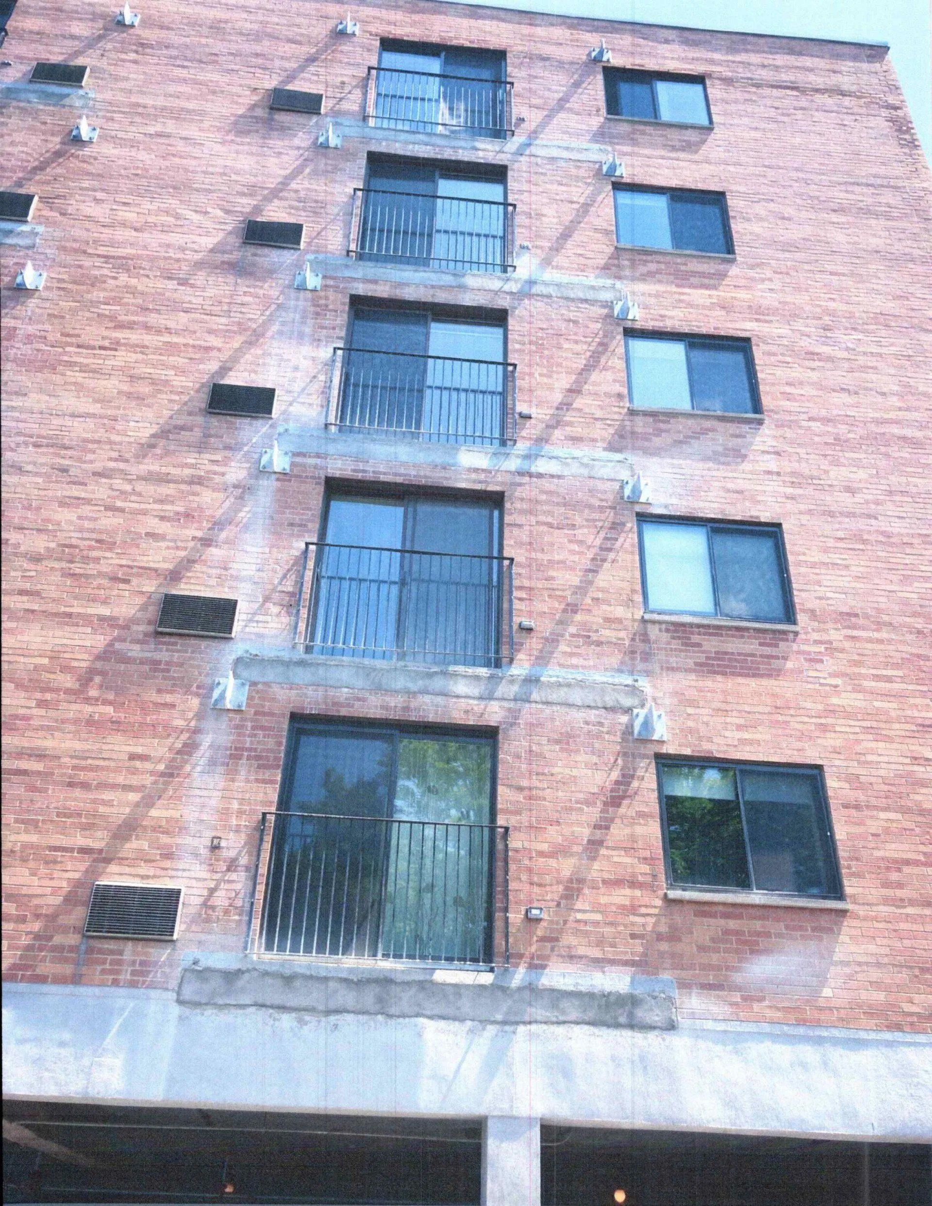 Removal of old balconies