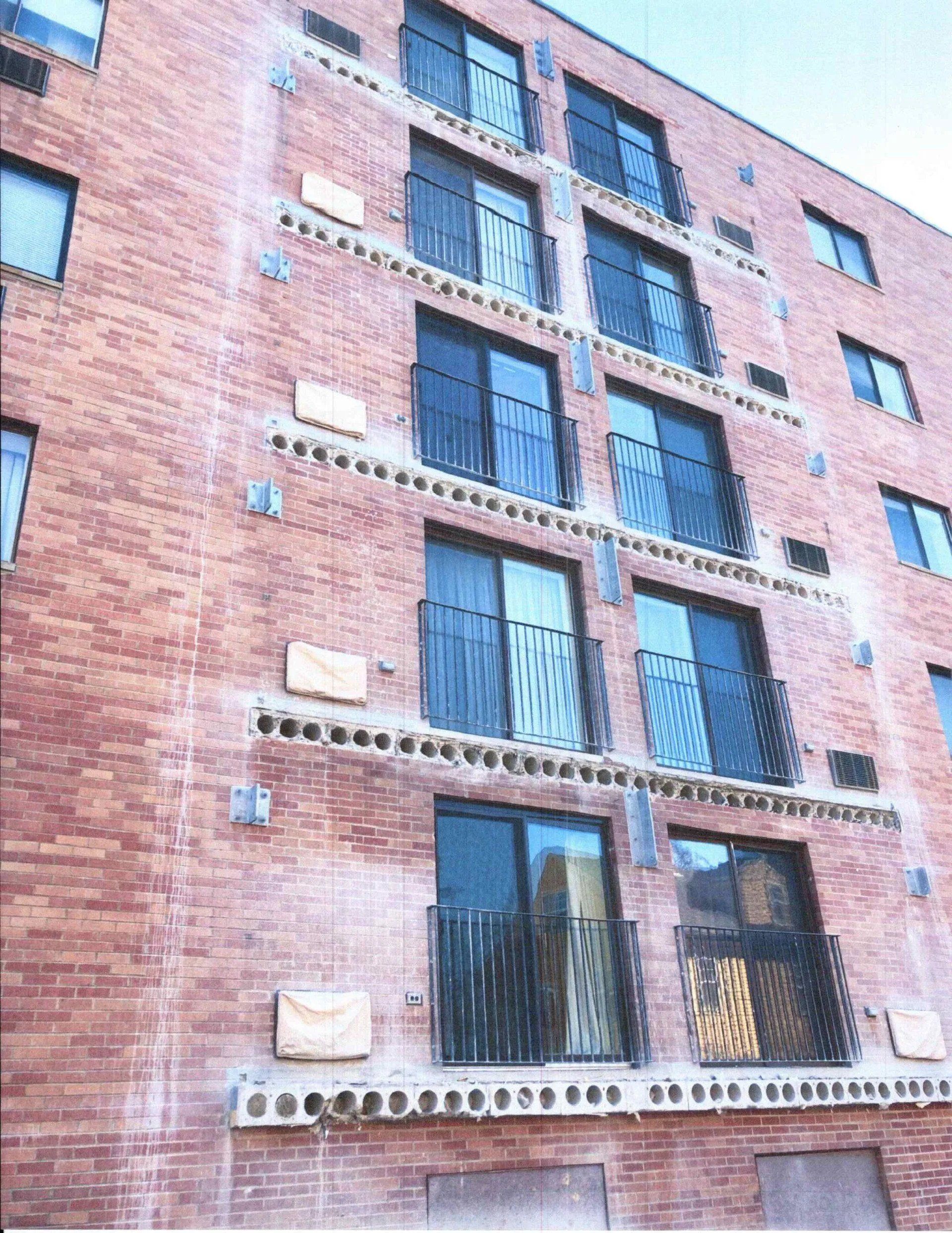 Removal of old balconies