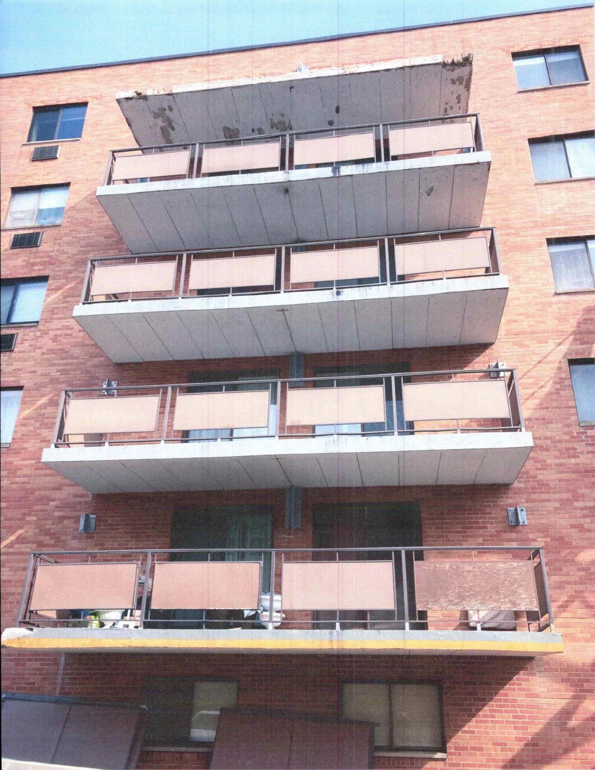 Removal of old balconies