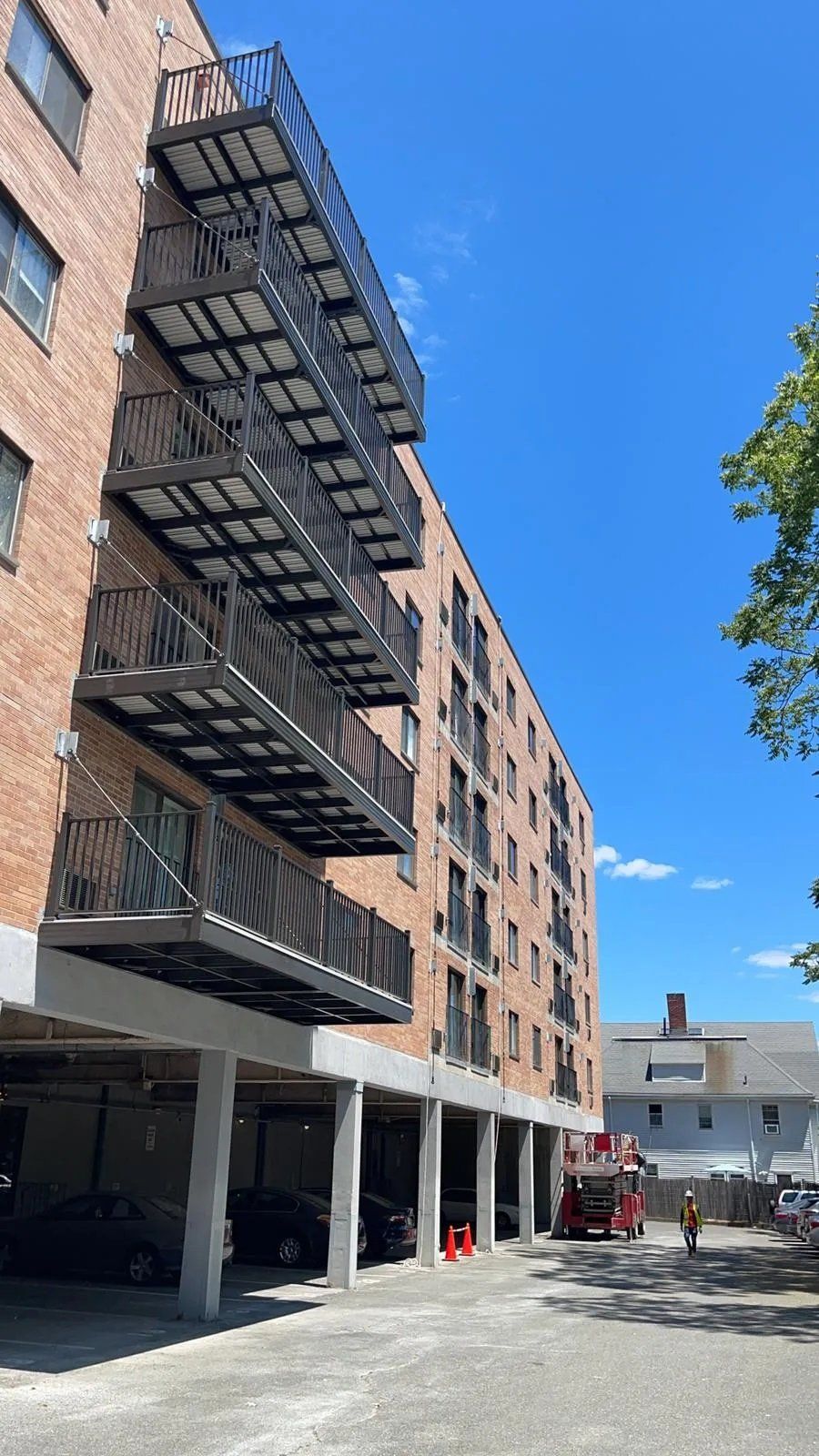 New balconies after installation