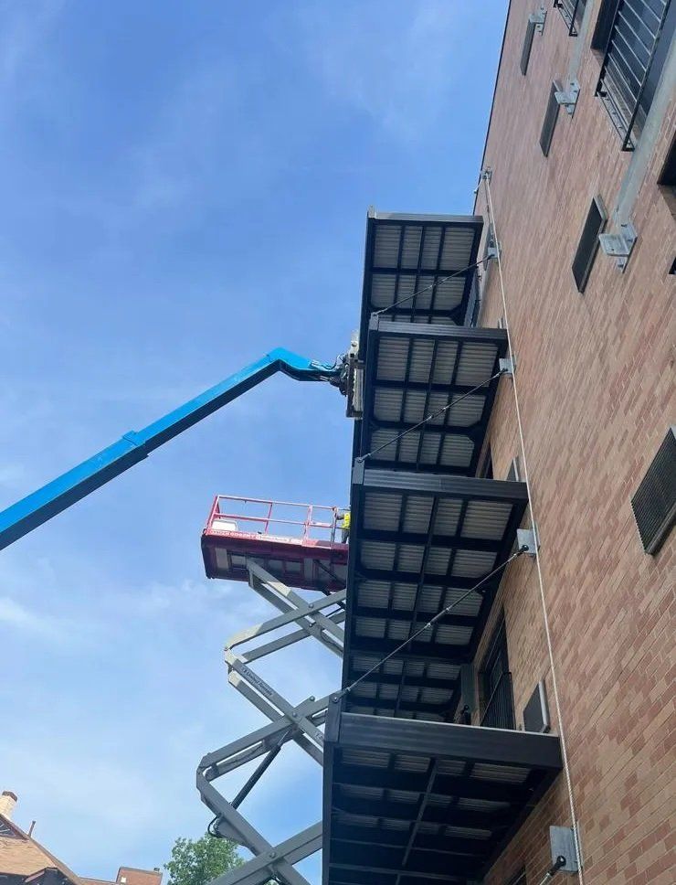 New balconies after installation