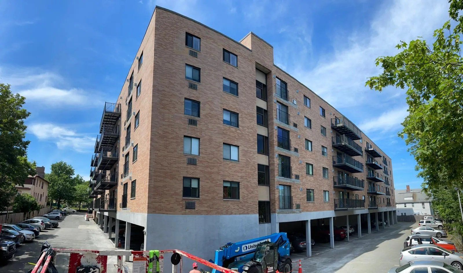 New balconies after installation