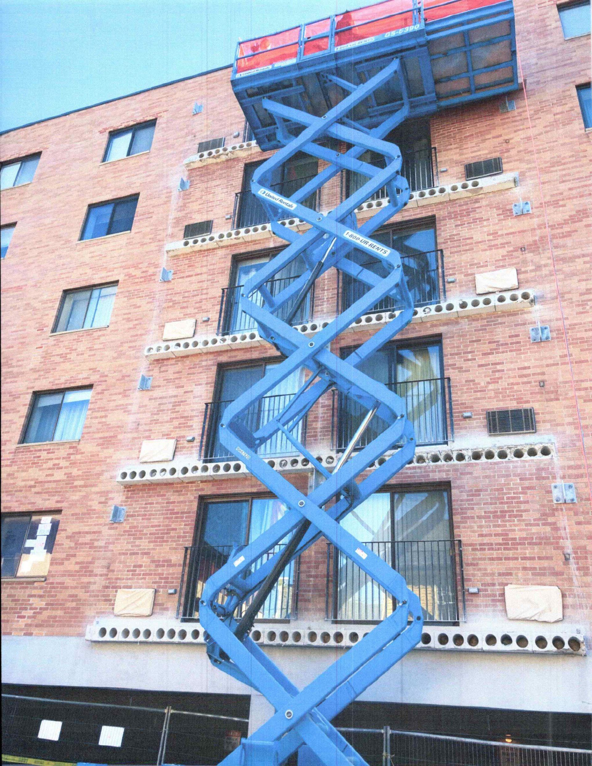 Removal of old balconies