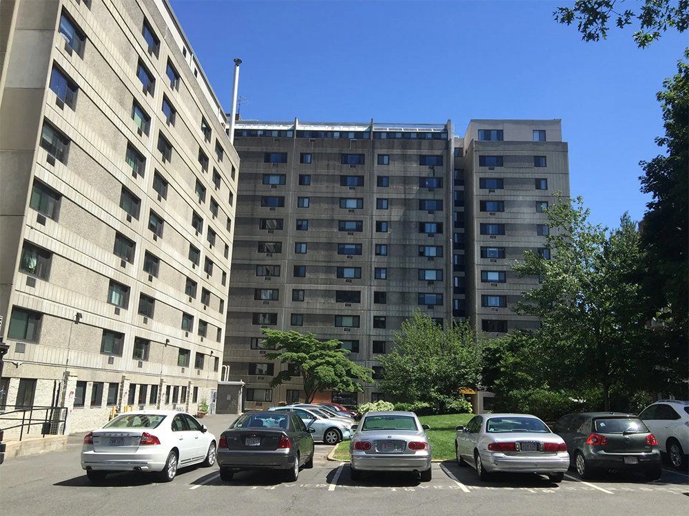 Commercial building with new backing rod and sealant