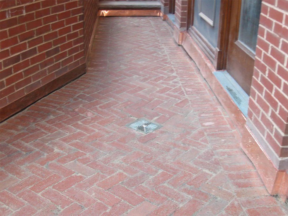 Old brick patio