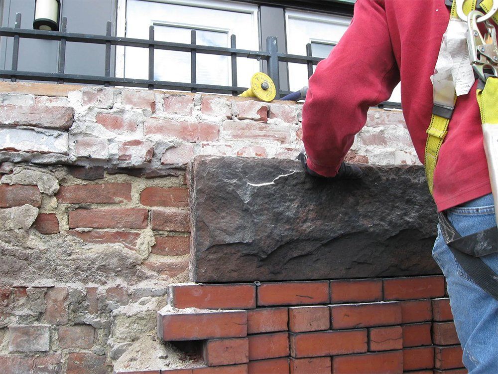 Re-pointing work