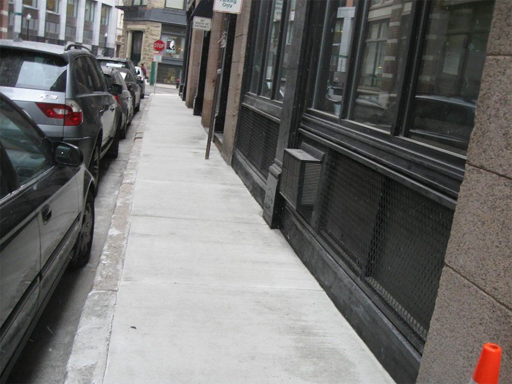 Concrete sidewalk repair