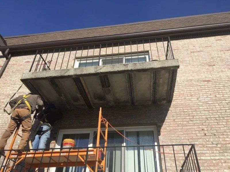 Concrete balcony repair